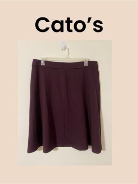 Cato Wine A-Line Skirt Size 18/20 NWT